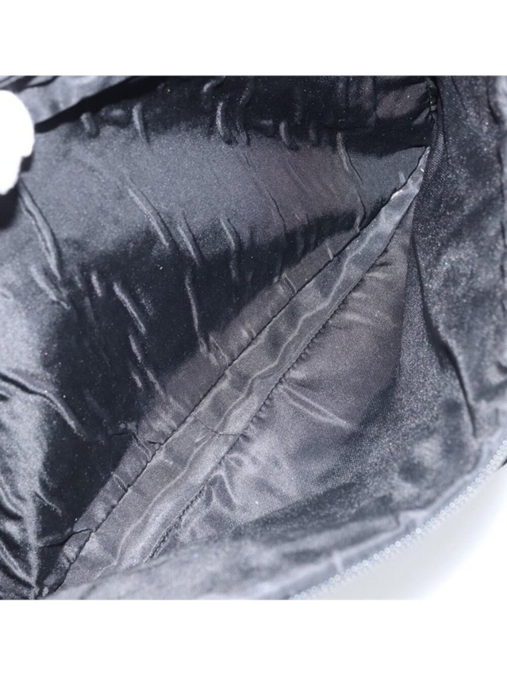 Authentic PRADA Shoulder Bag Nylon Black Silver - Picture 4 of 16